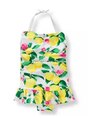 Janie & Jack Lemons Toddler Swimsuit Size 5